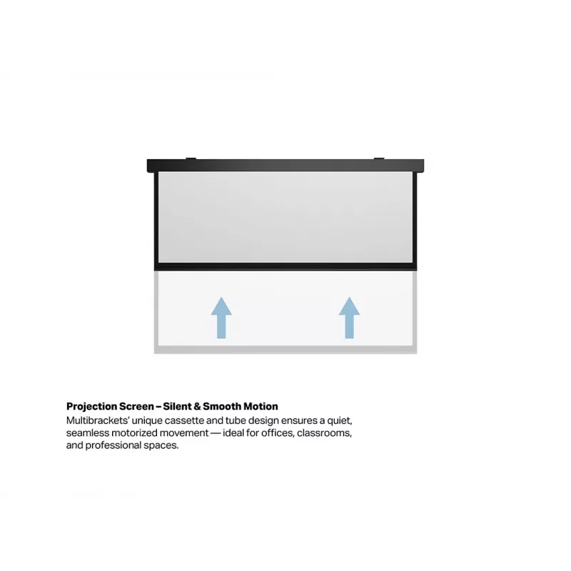 Multibrackets M 16:9 Motoriseeritud projektsiooniekraan 240x135, 108 tolli Must Edition