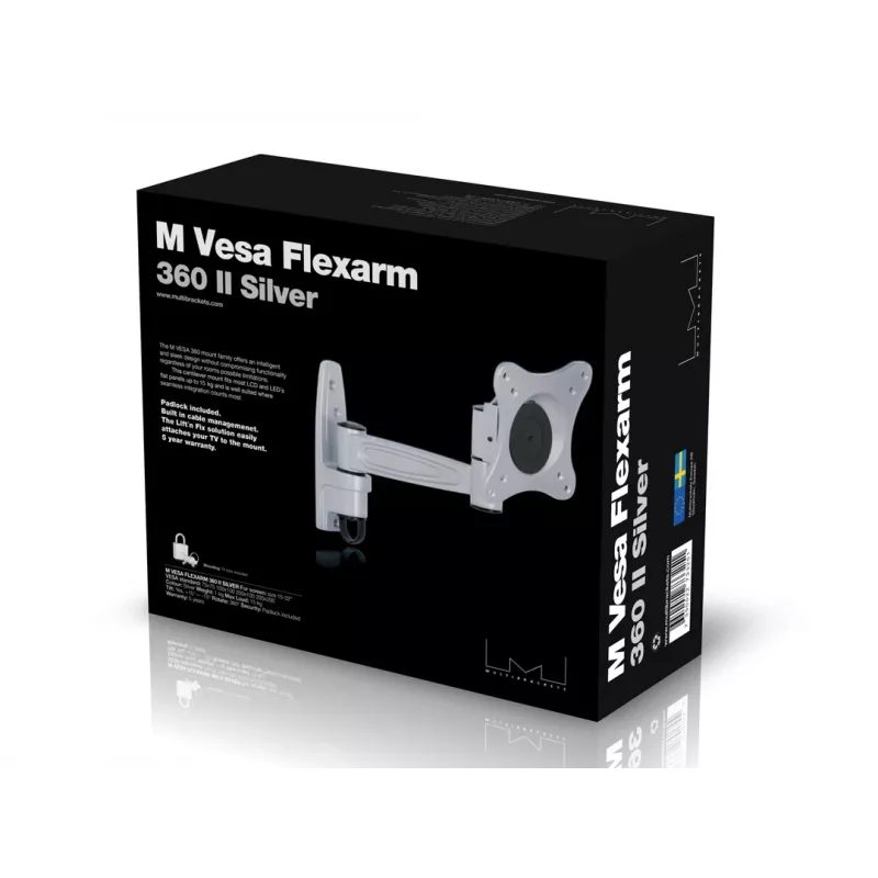 VESA kinnitus Multibrackets M VESA Flexarm 360 II Hõbedane 75 100 200