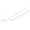 Multibrackets M kaabel kate SS Must 75 mm L - 1600 mm P