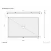 Multibrackets M 16:10 manuaalprojektsiooniekraan 232,6x145,4, 108 tolli