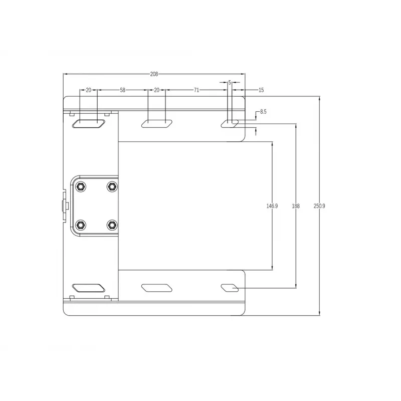 Pöördhoova kinnitus MULTIBRACKETS M Universal 180° — 26-tolliste kuni 47-tolliste ekraanide jaoks, VESA kuni 400x400, max 25 kg, must