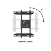 Single Screen Public Display Stand MULTIBRACKETS M – must, toetab kuni 60 kg, VESA 200x200–800x400