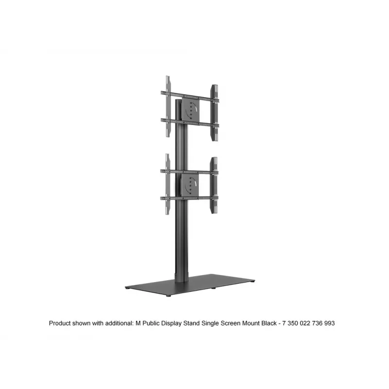 Single Screen Public Display Stand MULTIBRACKETS M – must, toetab kuni 60 kg, VESA 200x200–800x400