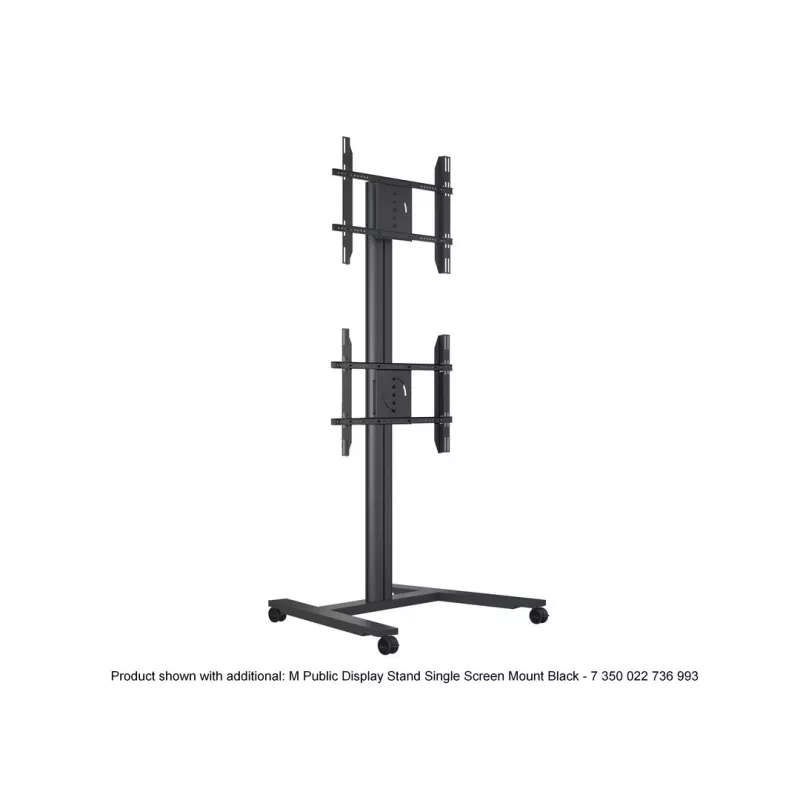 Single Screen Public Display Stand MULTIBRACKETS M – must, toetab kuni 60 kg, VESA 200x200–800x400