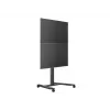 Single Screen Public Display Stand MULTIBRACKETS M – must, toetab kuni 60 kg, VESA 200x200–800x400