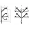 Multibrackets M VESA Gas Lift Arm Quad Must 40 kg 15-32 tolli