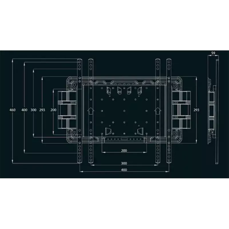 Kinnitusklamber Multibrackets M VESA Super õhuke Tilt & Turn Plus HD