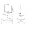Tabelialus Multibrackets M VESA Tablestand Turn Must Keskmine MAX 400x400