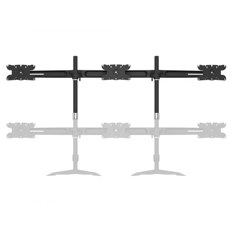 Kolmikmonitori lauapaigalduskomplekti laiendus MULTIBRACKETS M VESA kolmele kuvarile 24–32 tolli kuni 24 kg, alumiinium/plast, must