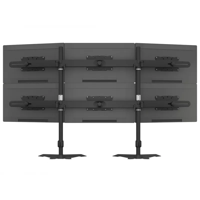 Kolmikmonitori lauapaigalduskomplekti laiendus MULTIBRACKETS M VESA kolmele kuvarile 24–32 tolli kuni 24 kg, alumiinium/plast, must
