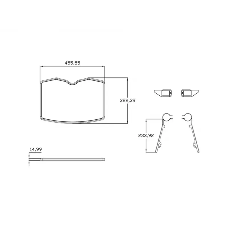 Riiul Multibrackets M Public Floorstand Shelf Basic 150 Must Plastik Teras
