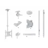 Multibrackets M Public Ceilingmount Medium Single Valge 3000 Max kaal 30 kg Min ekraan 32 tolli Max ekraan 55 tolli