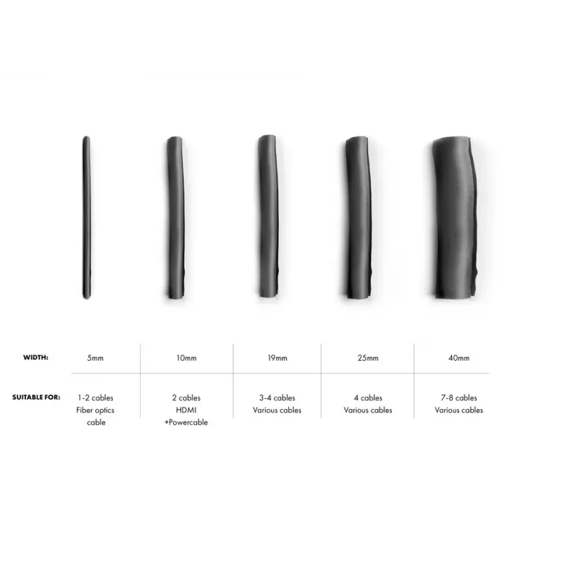 Kaablisukk Multibrackets M universaalne isekerduv 10 mm valge 25 m polüester
