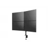 Multibrackets M Deskmount Basic Quad, klamber/polt-läbiv, 32 kg, 38,1 cm (15 tolli), 68,6 cm (27 tolli), 100 x 100 mm, must