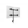 Multibrackets M Deskmount Basic Quad, klamber/polt-läbiv, 32 kg, 38,1 cm (15 tolli), 68,6 cm (27 tolli), 100 x 100 mm, must