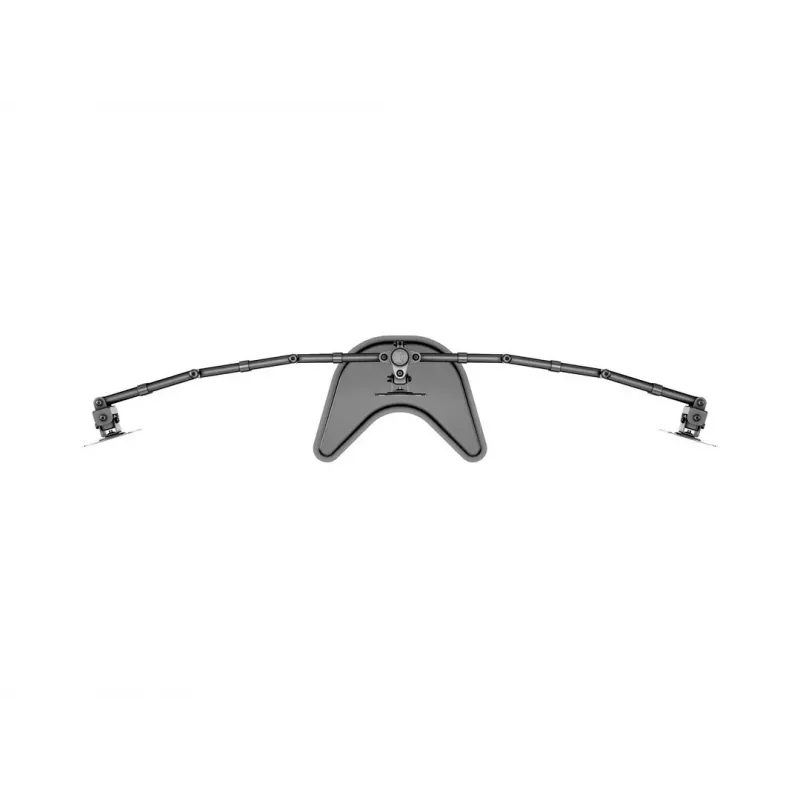 Monitor Desk Stand MULTIBRACKETS M Deskstand Basic Triple — 3-way, VESA 75x75–100x100, supports up to 24 kg, for 15 inch–27 inch screens, Must
