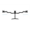 Monitor Desk Stand MULTIBRACKETS M Deskstand Basic Triple — 3-way, VESA 75x75–100x100, supports up to 24 kg, for 15 inch–27 inch screens, Must
