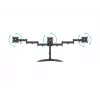 Monitor Desk Stand MULTIBRACKETS M Deskstand Basic Triple — 3-way, VESA 75x75–100x100, supports up to 24 kg, for 15 inch–27 inch screens, Must