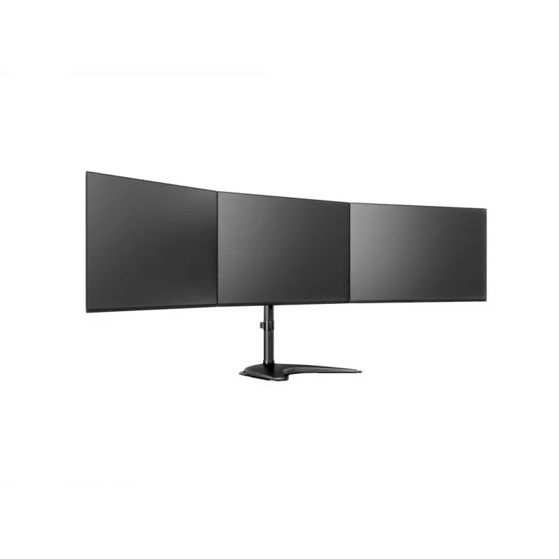 Monitor Desk Stand MULTIBRACKETS M Deskstand Basic Triple — 3-way, VESA 75x75–100x100, supports up to 24 kg, for 15 inch–27 inch screens, Must