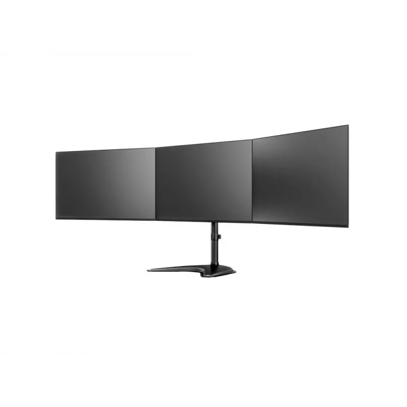 Monitor Desk Stand MULTIBRACKETS M Deskstand Basic Triple — 3-way, VESA 75x75–100x100, supports up to 24 kg, for 15 inch–27 inch screens, Must