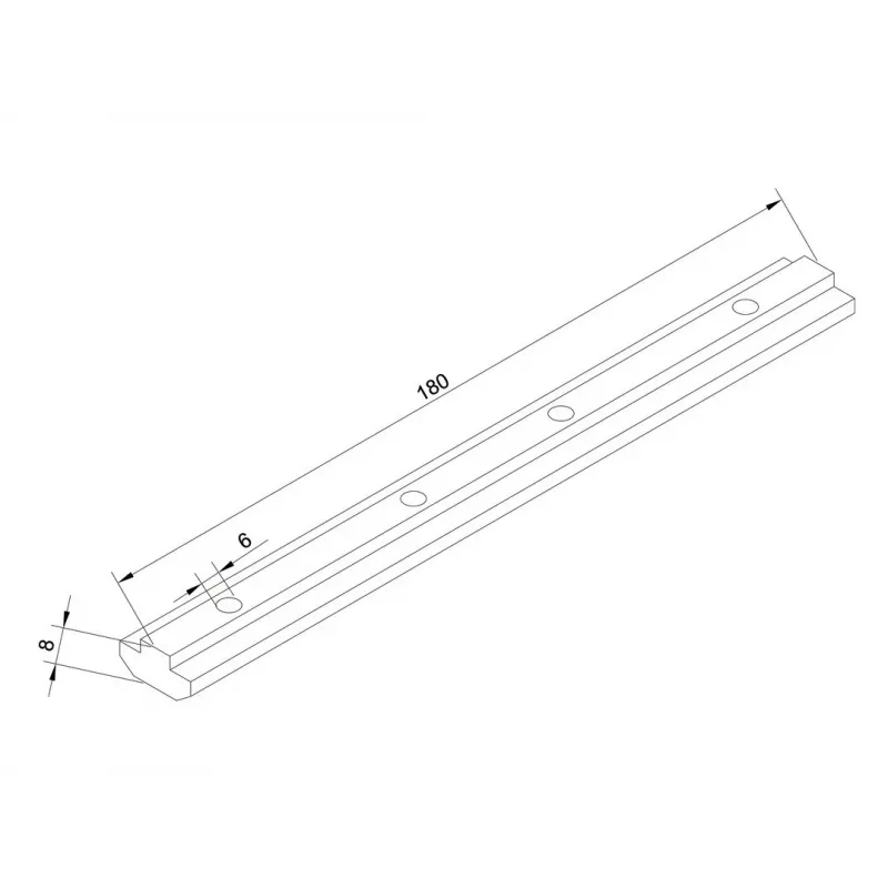 Siinipikendus Multibrackets M Pro Series Alumiinium 180 mm