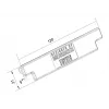 Multibrackets M Pro Series Rail End Cover Must plastik 120 mm
