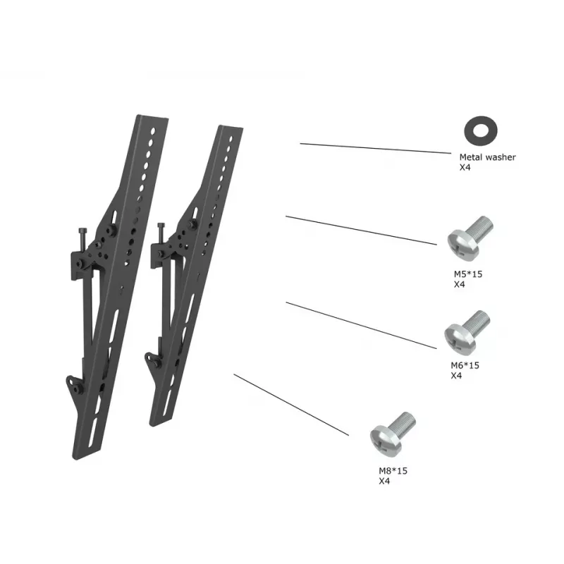 Lameekraani kinnitusõlg MULTIBRACKETS M Pro Series Tilt Arms 400mm, must, alumiinium/teras, 2 tk