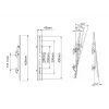 Lameekraani kinnitusõlg MULTIBRACKETS M Pro Series Tilt Arms 400mm, must, alumiinium/teras, 2 tk