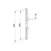Lameda paneeli kinnitusõlg Multibrackets M Pro Series Fixed Arms 600 mm, teras, must, 2 tk komplekt