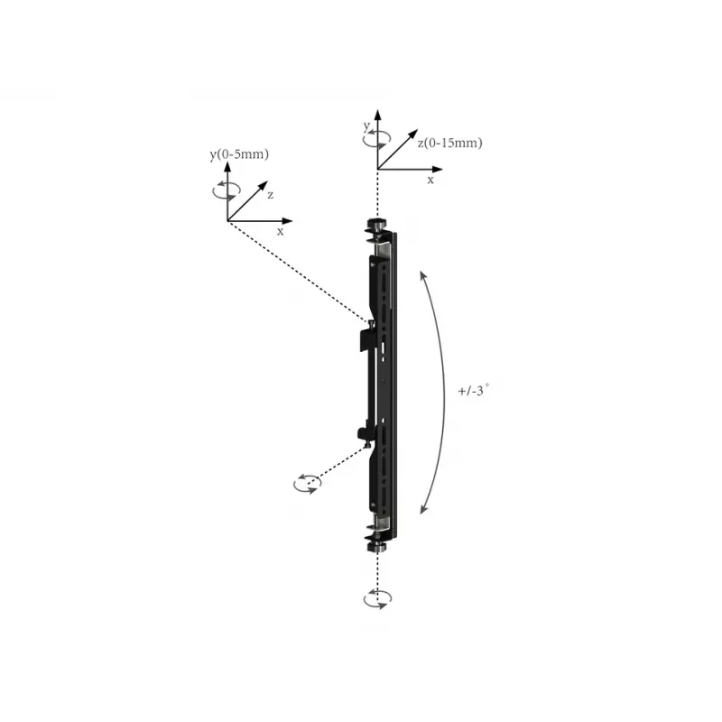 Lameekraani kinnitusõlg Multibrackets M Pro Series Micro-Adjustable Arms 400mm must teras