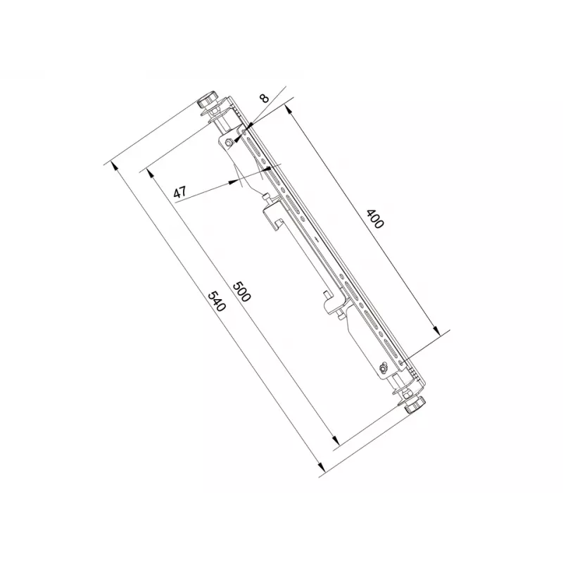 Lameekraani kinnitusõlg Multibrackets M Pro Series Micro-Adjustable Arms 400mm must teras