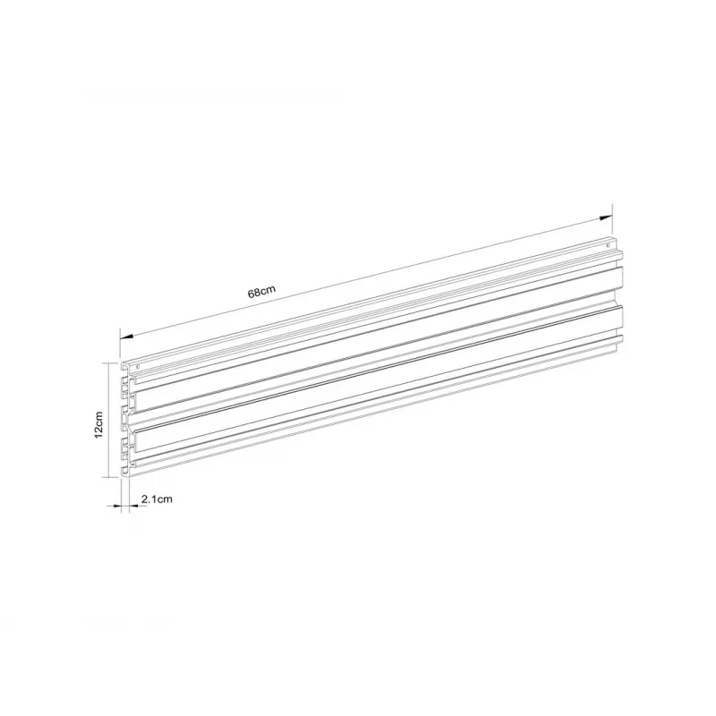 Rail Multibrackets M Pro Series Single Screen Rail 68cm Must