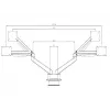 Multibrackets M VESA gaasvedruga topeltekraani klamberkinnitus must 20 kg 15-32 tolli