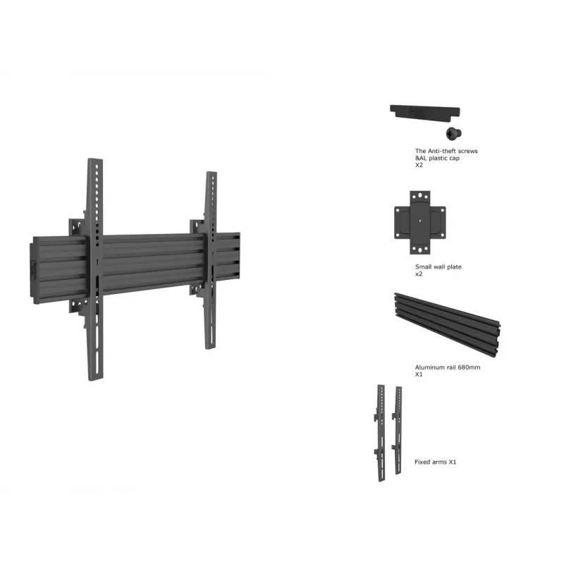 Multibrackets M Wallmount Pro MBW1U Fixed Must 50 kg 40–65 tolli