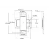 Multibrackets M Pro Series - Wallmount Plate Small, Seinaplaat, Must, Teras, 30 kg, Siin, M Pro Series
