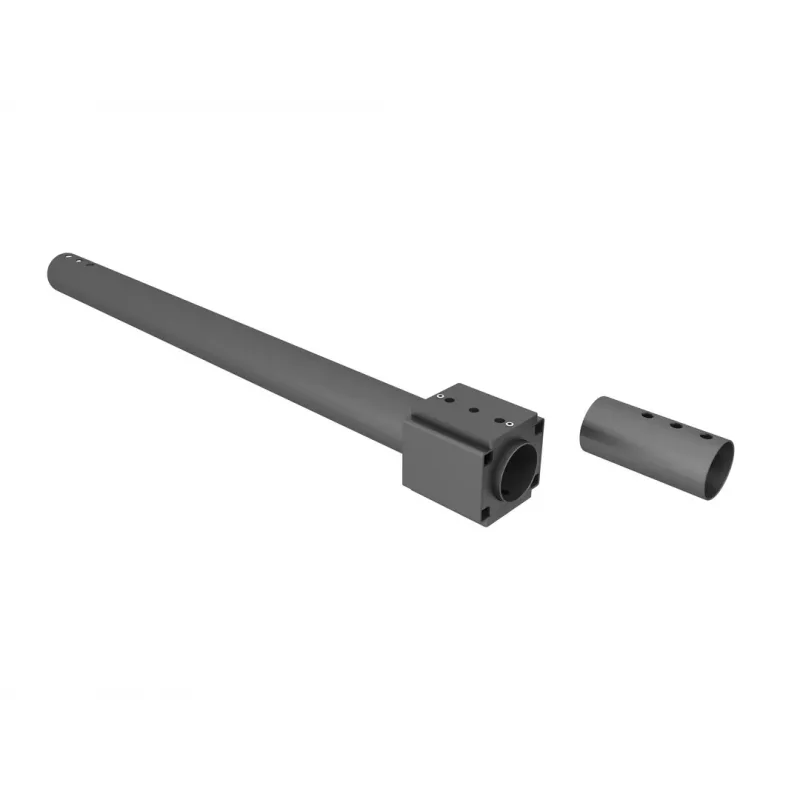 Postipuurimisseade MULTIBRACKETS M Pro Series — terasest korpus, must, 76,5×78,2 mm, 1,5 kg