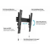 Multibrackets M VESA Wallmount Super õhuke Tilt 400 MAX, 81,3 cm (32 tolli), 139,7 cm (55 tolli), 100 x 100 mm, 400 x 400 mm, plast, teras, must