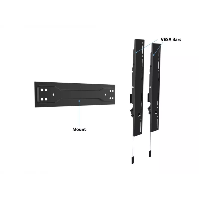 Multibrackets M VESA Wallmount Super õhuke Tilt 400 MAX, 81,3 cm (32 tolli), 139,7 cm (55 tolli), 100 x 100 mm, 400 x 400 mm, plast, teras, must
