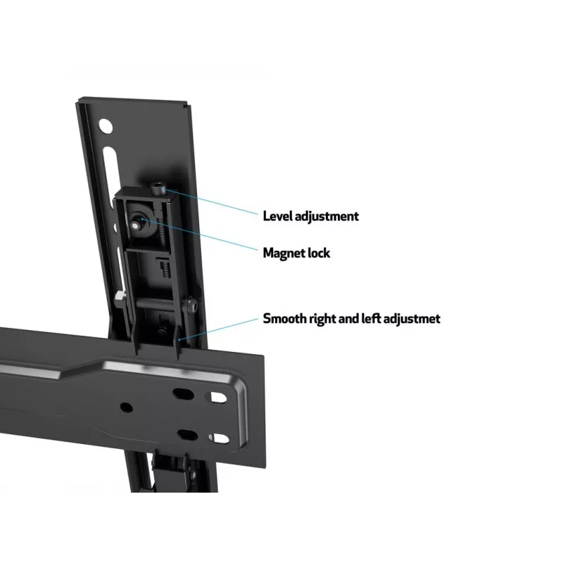 Multibrackets M VESA Wallmount Super õhuke Tilt 400 MAX, 81,3 cm (32 tolli), 139,7 cm (55 tolli), 100 x 100 mm, 400 x 400 mm, plast, teras, must
