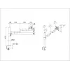 Lauakinnitus Multibrackets M VESA Deskmount Officeline Single II Must