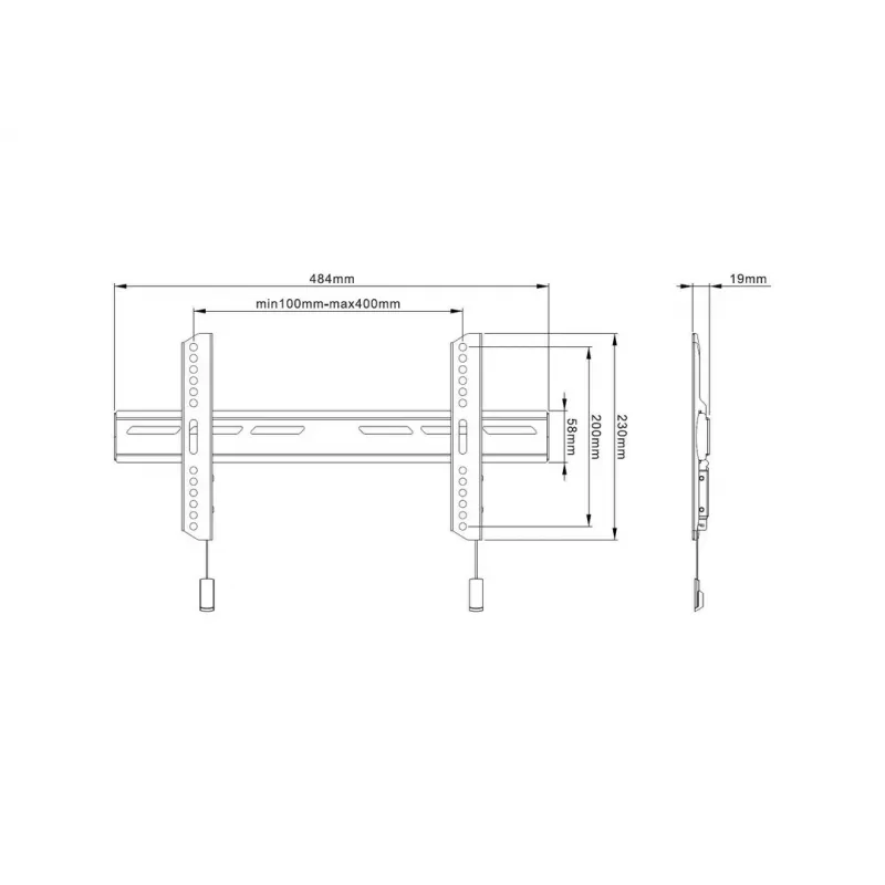 Multibrackets M OLED üliõhuke fikseeritud teleri seinakinnitus 50kg 32-65 tolli