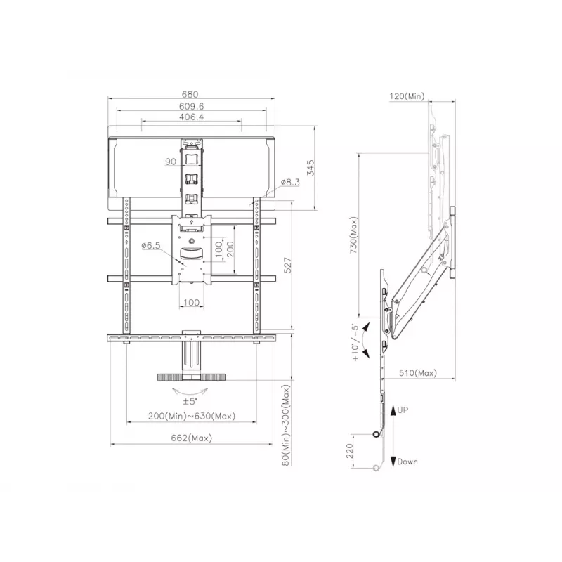 Multibrackets M Pull Down Full Motion Flexarm