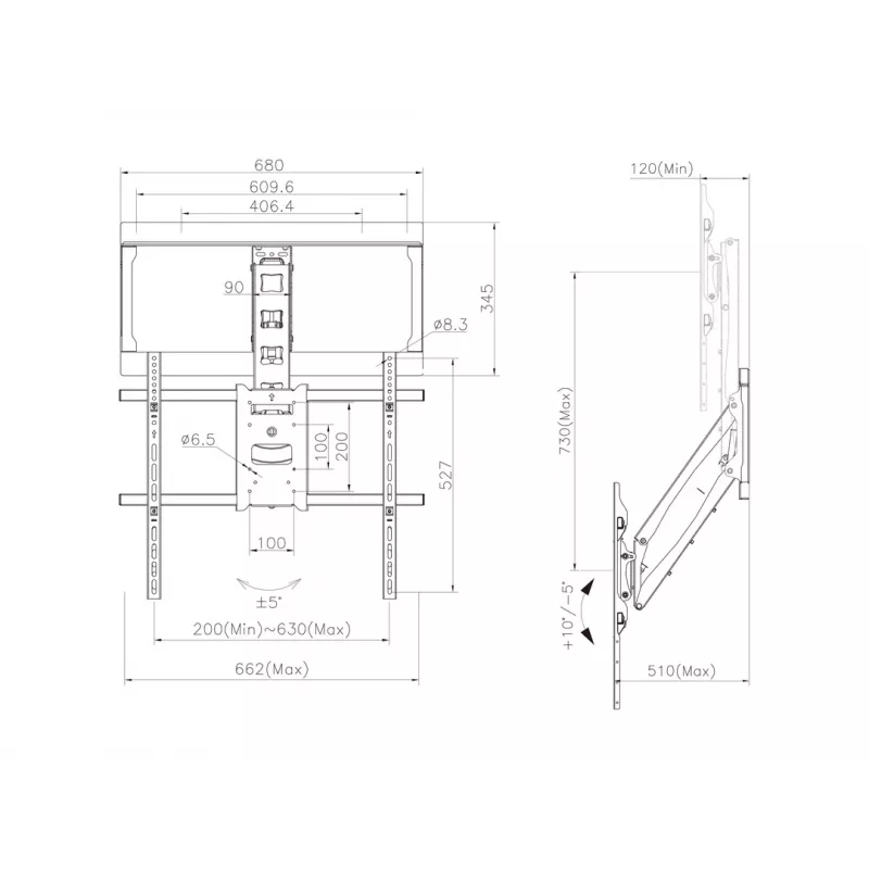 Multibrackets M Pull Down Full Motion Flexarm