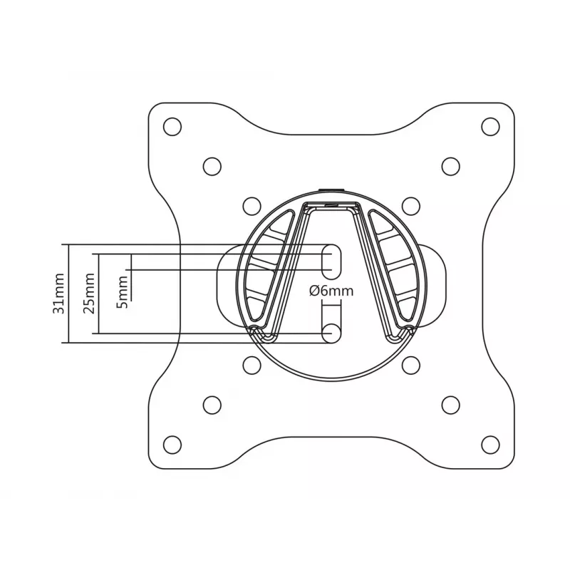 Täisliigendusega kinnitus Multibrackets M VESA I 50 75 100