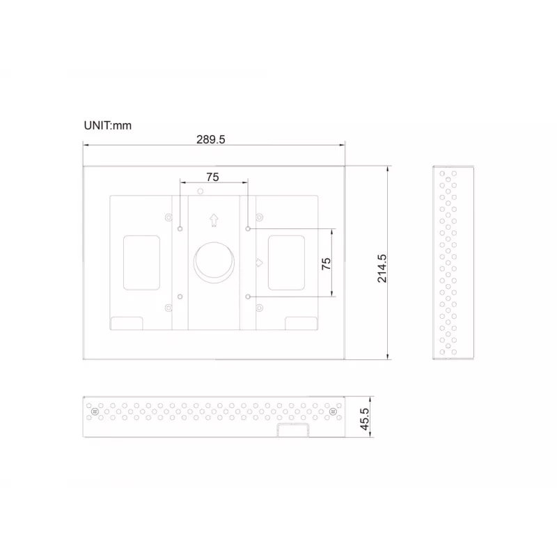 Korpus MULTIBRACKETS M Pro Series ELO 10-tollisele – teras, must, 2 kg