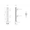 Multibrackets M VESA Deskmount HD Dual Vertical Widescreen 32 tolli - 50 tolli klamber/poltläbiviik