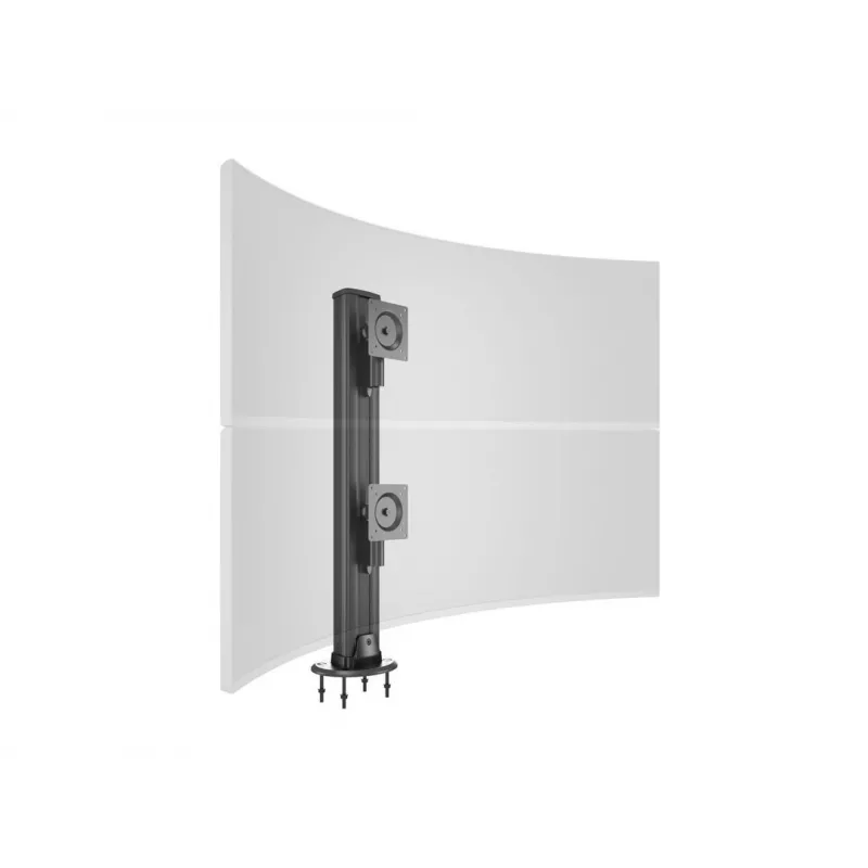 Läbiviigupõhi MULTIBRACKETS M Deskmount HD — alumiiniumkorpus, must, Ø 21 cm, K 40 mm, 500 g