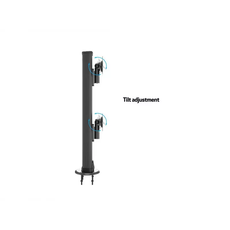 Läbiviigupõhi MULTIBRACKETS M Deskmount HD — alumiiniumkorpus, must, Ø 21 cm, K 40 mm, 500 g