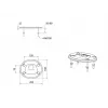 Läbiviigupõhi MULTIBRACKETS M Deskmount HD — alumiiniumkorpus, must, Ø 21 cm, K 40 mm, 500 g