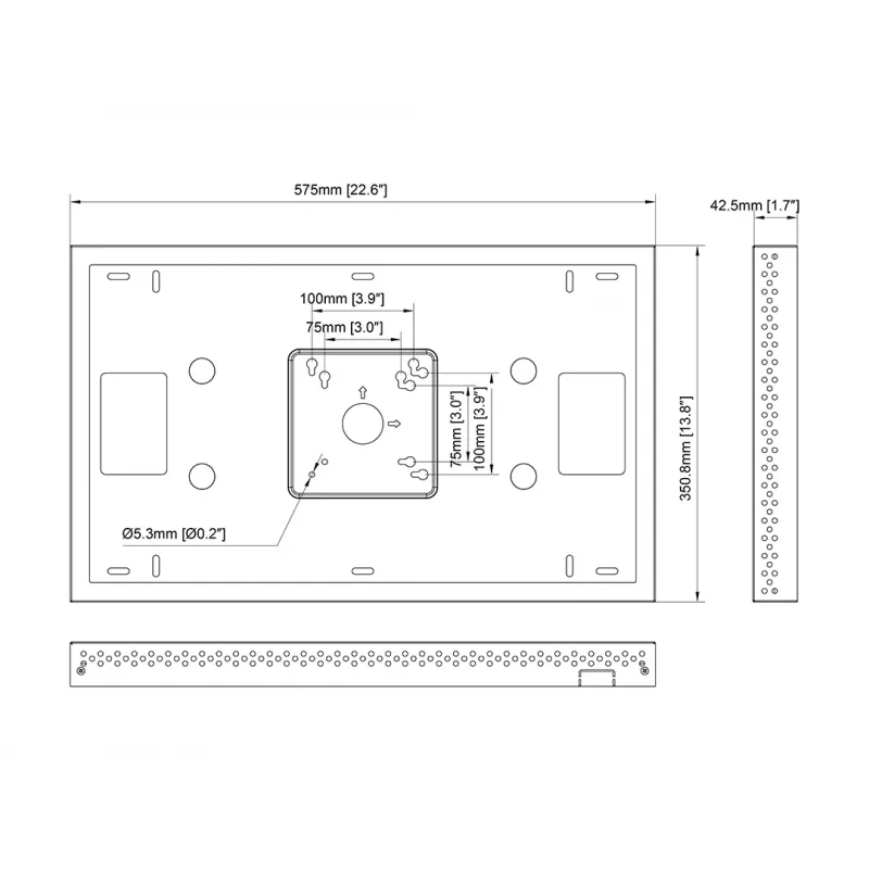 Multibrackets M Pro Series Enclosure QB24R QB24R-T Valge Steel Landscape
